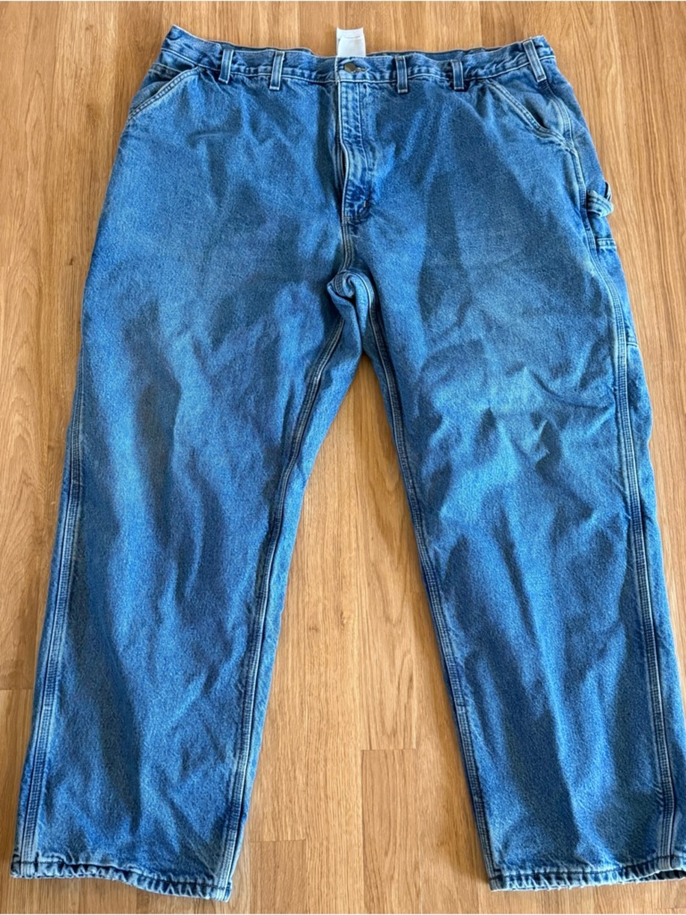 Carhartt B236 DST Loose-Fit Flannel-Lined Work Dungaree - Y2K - Blue - 46x32